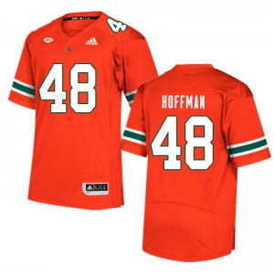Men's Jake Hoffman Orange Miami #48 University Jersey