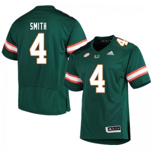 Men's Keontra Smith Green Hurricanes #4 Official Jerseys