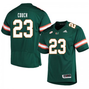 Mens Te'Cory Couch Green University of Miami #23 NCAA Jerseys