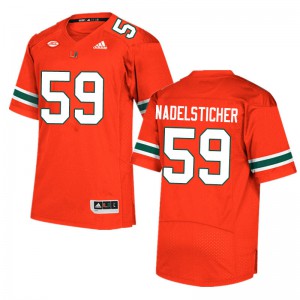 Men Alan Nadelsticher Orange Miami #59 Official Jerseys
