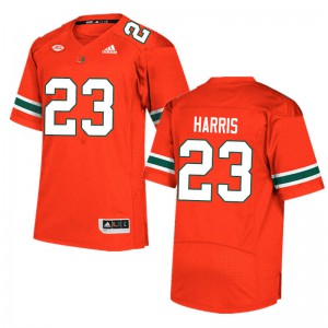 Mens Cam'Ron Harris Orange Miami #23 High School Jersey