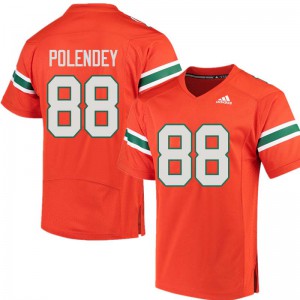 Men Brian Polendey Orange Miami #88 College Jerseys
