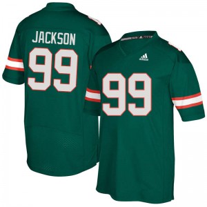 Men's Joe Jackson Green Miami #99 Stitch Jersey