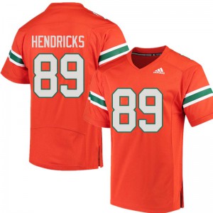 Men Ted Hendricks Orange University of Miami #89 Stitch Jersey