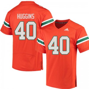 Men Will Huggins Orange Hurricanes #40 Embroidery Jerseys