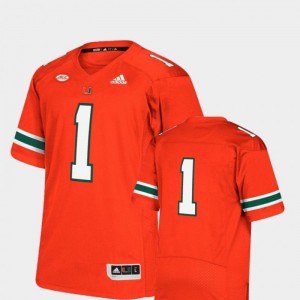 Mens Custom Orange Miami Hurricanes #00 Limited College Jerseys