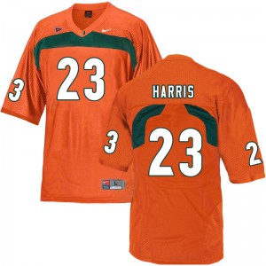 Men's Cam'Ron Harris Orange Miami #23 Embroidery Jersey