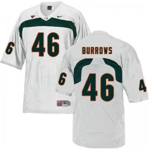 Mens Suleman Burrows White Miami #46 Stitched Jerseys