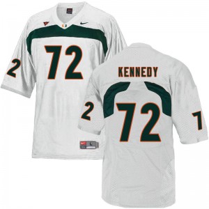 Mens Tommy Kennedy White Miami #72 Official Jerseys