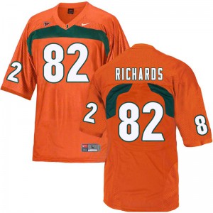 Men Ahmmon Richards Orange Miami #82 Football Jersey