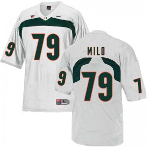 Men Bar Milo White University of Miami #79 Alumni Jerseys