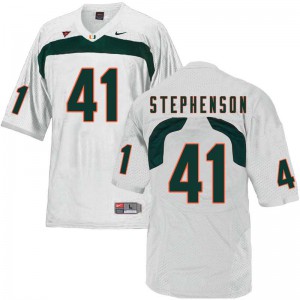 Men's Darian Stephenson White Miami #41 Player Jerseys