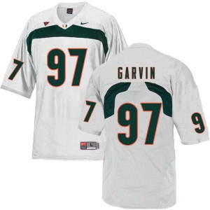 Men's Jonathan Garvin White Miami #97 Official Jerseys