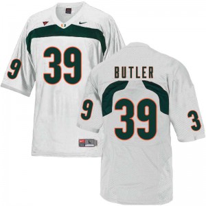 Mens Jordan Butler White Miami #39 Alumni Jerseys