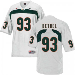 Men Pat Bethel White Hurricanes #93 Player Jerseys