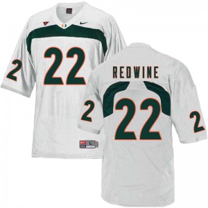 Men Sheldrick Redwine White Hurricanes #22 Player Jerseys