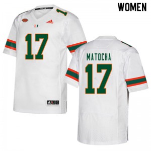 Women's Peyton Matocha White Hurricanes #17 Player Jersey