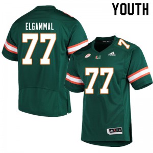 Youth Adam ElGammal Green Miami #77 Official Jerseys