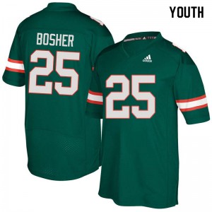 Youth Matt Bosher Green Miami #25 Stitched Jerseys