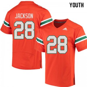 Youth Michael Jackson Orange Miami #28 College Jersey