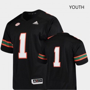 Youth Custom Black University of Miami #00 Limited Player Jersey